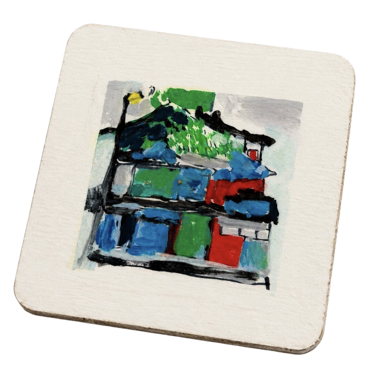 Painted coaster 1