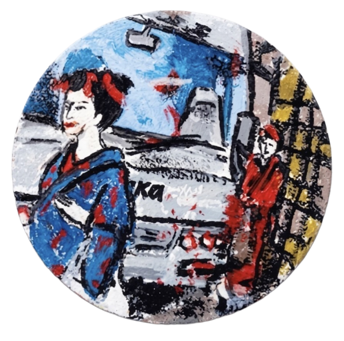 Painted coaster 7