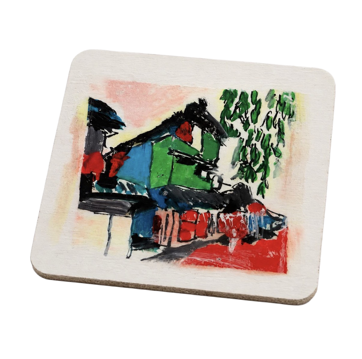 Painted coaster 12