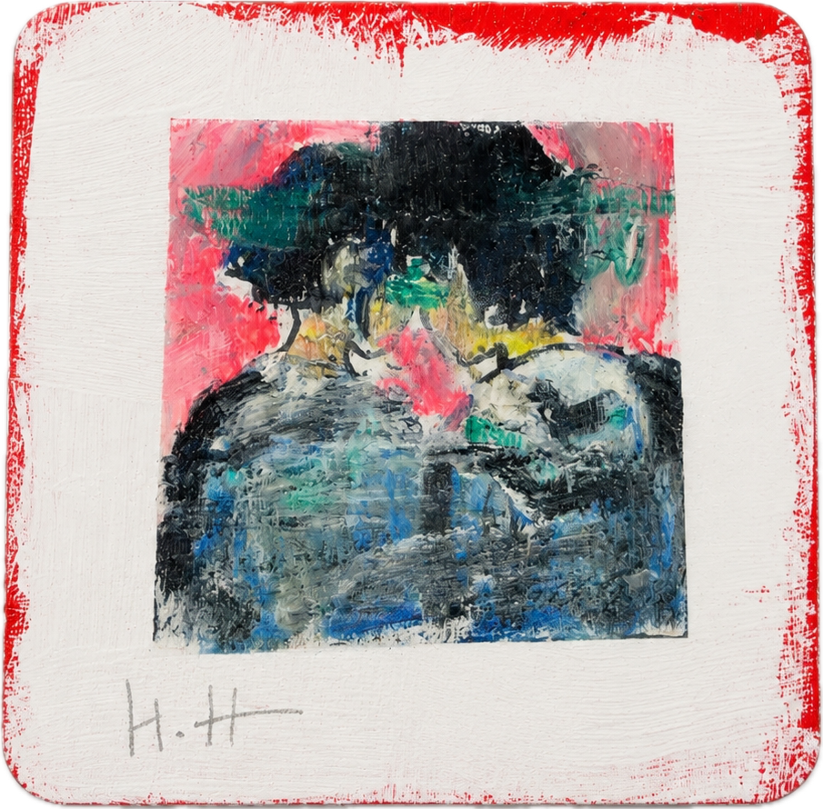 Painted coaster 18