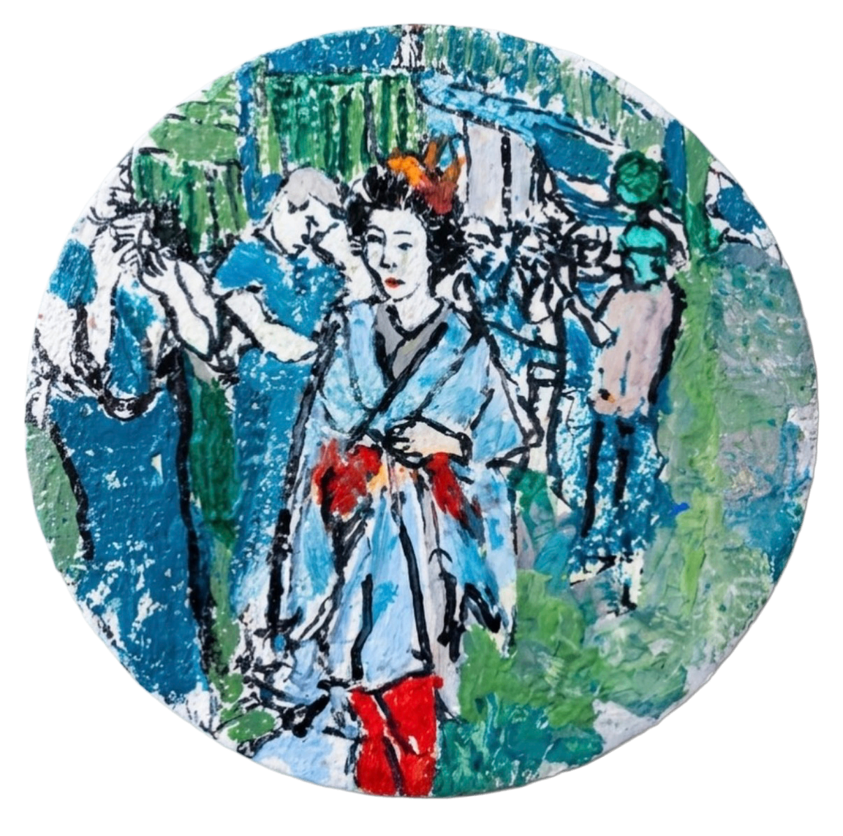 Painted coaster 8