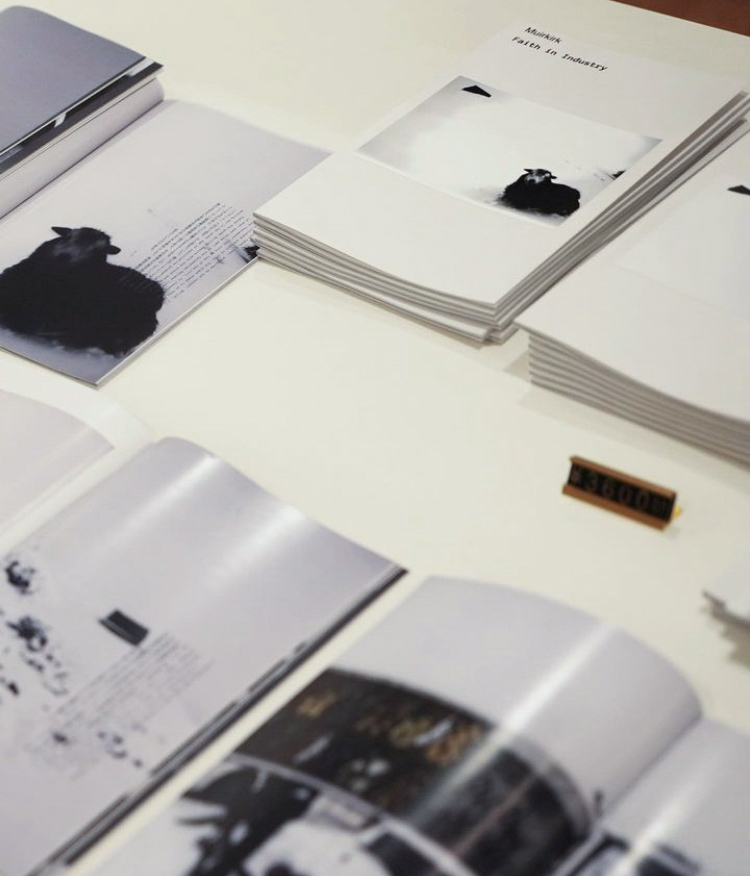 Copies of the self-published Muirkirk Faith in Industry book